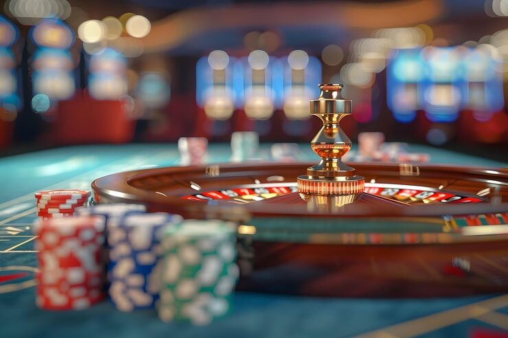 mpo888 European Roulette betting interface showing chip placement and payout odds
